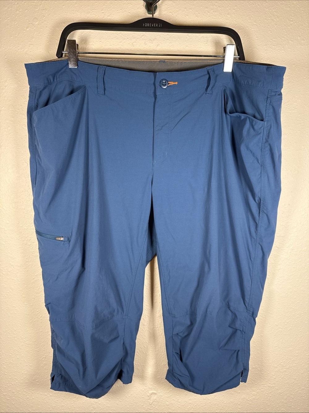 Orvis Jackson Quick-dry Hiking UPF 50 Capri Pants Blue 20 Plus Size